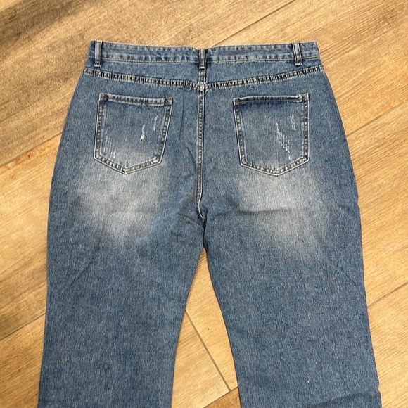 NWOT {Genleck}Sz 2XL Genleck Women’s Ripped Boyfriend Skinny Jeans - Picture 5 of 9